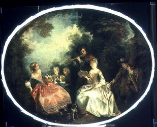 Concert dans le parc, 1720